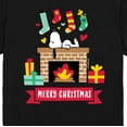 thumbnail image 3 of Peanuts - Snoopy Fireplace Christmas - Men's Short Sleeve Graphic T-Shirt, 3 of 6