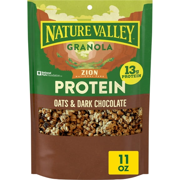 Nature Valley Protein Oats and Dark Chocolate Granola Pouch, 11 oz