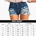 thumbnail image 2 of Moda mujer verano borlas Jeans pantalones cortos espalda cremallera pantalones cortos de mezclilla (S), 2 of 6