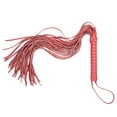 thumbnail image 2 of Toystoory Látigo de equitación con borlas de cuero, látigo ecuestre suave, látigo de entrenamiento de enseñanza portátil con mango antideslizante Gimnasios en casa Rojo Toystoory OD010444-02, 2 of 6