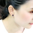 thumbnail image 3 of Women's 925 Sterling Silver Rhodium CZ Clear Blue Earrings, 3 of 4