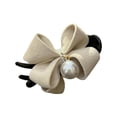 thumbnail image 1 of TQEHS Horquillas para el pelo con lazo de perlas a la moda para mujer, pinzas para el pelo elegantes coreanas para niñas, pinzas para el pelo con forma de tiburón, accesorios para el cabello fijos B4H, 1 of 6