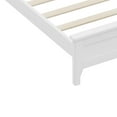 thumbnail image 7 of GZXS Full Size Platform Bed with Sturdy Wooden Slats, Pine Wood Frame, Elegant Minimalist Style, No Box Spring, White, 7 of 7