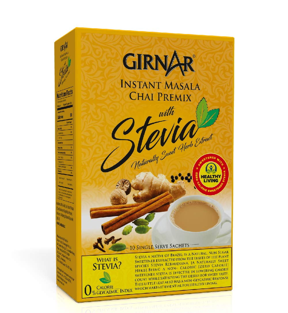 Girnar Instant Masala Chai Premix with Stevia 10 sachets