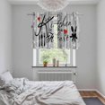 thumbnail image 6 of 2 Panels Kitchen Tier Curtains 39 Inch Length, Grey Kitchen Knife Fork Grommets Window Treatment Curtain, Fork Wooden Modern Art Thermal Curtains Drapes for Living Room/Bathroom, 6 of 9