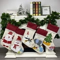 thumbnail image 3 of Decoración navideña para niños Regalos Calcetines Suministros Navidad Santa Muñeco de nieve Oso Calcetín Bolsa de regalo Colgando Fiesta Árbol Decoración Papá Noel WD.WDQZL Hogar, 3 of 5