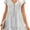 Grey, variant on Women's Summer Casual Dress V Neck Short Sleeve Loose Flowy Floral Swing Shift Mini Dress