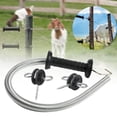 thumbnail image 1 of Manija para Portón de Cerca Eléctrica con Resorte de Extensión y Accesorio de Hierro Galvanizado Adecuada para Manejo de Portones en Granja Pastizal Campo Estilo B, 1 of 8