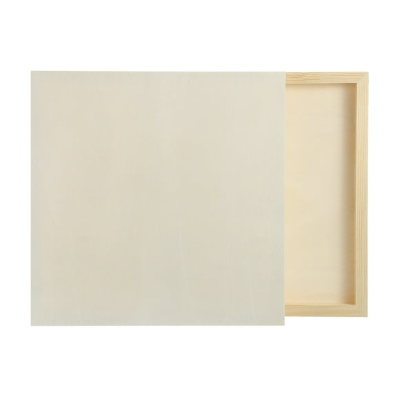 Uxcell 2Pcs Wood Canvas Boards, 12x12 Inch Wood Art Canvases Square Unfinished Wood Panel for Painting, Crafts, DIY Projects, Pouring Art