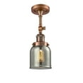 thumbnail image 1 of Innovations Lighting  SmallBell 1 Light Adjustable Dimmable Vintage LED Flushmount, 1 of 5