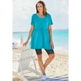 thumbnail image 5 of Woman Within Plus Size Short-Sleeve Empire Waist Tunic, 5 of 6