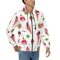 thumbnail image 4 of Zip Up Hoodies for Men - Ice Cream Fruit Tart Print Long Sleeve Comfrt Men'S Fashion Hoodies & Sweatshirts, Jackets for Men Hoodies Pullover Clothing Clothes with Pouch, 4 of 5