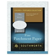 Southworth Parchment Specialty Paper, Gray, 24 lb., 8-1/2" x 11", 100 Per Box