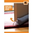 thumbnail image 3 of Door Draft Stopper Blocker - Gray Under Door Weather Insulator Seal 37 inches BK, 3 of 7