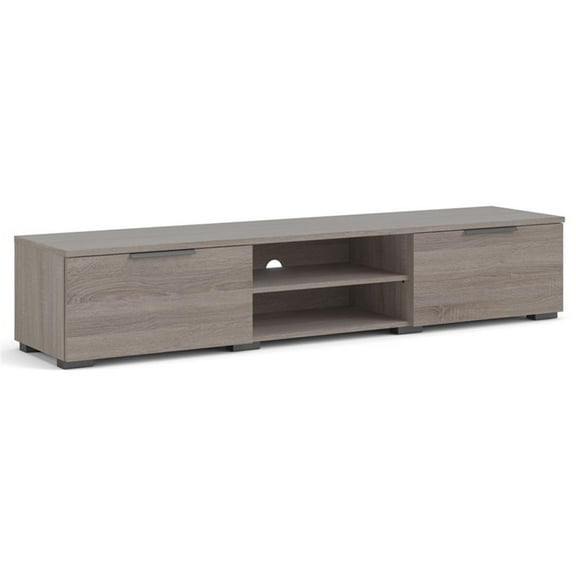 Pemberly Row 67" Modern TV Stand with Storage in Truffle