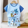 thumbnail image 4 of Hienoo Infant Boys Outfits Cartoon Casual Short Sleeve T Shirt Shorts Set, Sizes 18-24M, 4 of 4
