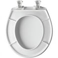thumbnail image 3 of Bemis 7B730EC 000 Round Toilet Seat, Plastic, White, 3 of 4