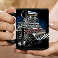 thumbnail image 2 of Btomtd 11oz V8 Engine Model Ceramic Coffee Mug, Novelty Gift Cups for Car Enthusiasts, Unique Engine Block Themed Tea Cup and Coffee Cup, B, 2 of 8
