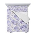thumbnail image 7 of Purple Floral Twin XL Size Down Alternative Comforter,Lightweight Comforter Quilt Bedding Set with Pillow Shams Hydrangeas Flower Spring Summer Botanical Bed Comforter Duvet Insert 68"x98", 7 of 7
