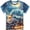 Grey, variant on Kids Retro Steam Train Print T-Shirt Classic Locomotive Night Mountain Scene Graphic Crew Neck Short Sleeve Tee Summer Casual Outdoor Top for Boys(Army Green,7-8 Years)