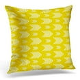 thumbnail image 1 of BSDHOME Abstract Geometric Arrows Simple Yellow and White Stripes Pattern Antique Pillow Case Pillow Cover 20x20 inch, 1 of 1