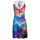 thumbnail image 3 of WILLBEST Vestidos De Lino Para Mujer, Vestido Informal Con Cordones Y Estampado De Estrellas Para Playa, Primavera/Verano 2025 234, 3 of 3