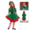 thumbnail image 5 of Ropa de Navidad para niños y niñas, disfraz de elfo verde, Papá Noel, traje de Navidad para niños pequeños, mono, traje para niños y niñas, fiesta de Carnaval, 5 of 5