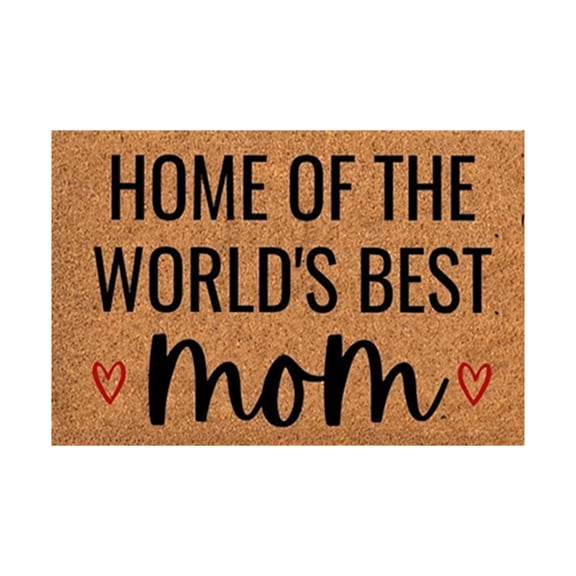 24*16inches Home of The World's Best Mom Door Mats Indoor Entrance Summer Door Mat Seasonal Doormat Outside Doormat for Front Door Doormats for Home Entrance, Outside Entry, Yard, Floor, Patio, #B