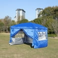 thumbnail image 5 of Cami 10 x 10 ft Outdoor Patio Gazebo Canopy Tent - Blue, 5 of 17