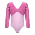 thumbnail image 3 of inhzoy Ballet Gymnastics Leotards for Girls Long Sleeve Dancing Athletic Dancewear, 3 of 4
