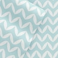 thumbnail image 4 of 4-Piece Light Blue Chevron Printed Bed Sheets Set for California King Bedding by Comfort Canopy, 4 of 7