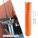 thumbnail image 1 of Soporte de caña de pescar para barco, soporte de caña de pescar enlazado de tubos Soporte de caña de pescar montado en la pared para garaje, soporte naranja Macarena soporte para caña de pescar, 1 of 8
