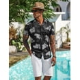 thumbnail image 2 of Camisa COOFANDY Hawaiian con botones para hombre, de verano, con bolsillo, 2 of 6