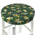 thumbnail image 3 of Kdxio Cartoon Car Print Stool Covers Round,Stretch Round Bar Stool Covers Washable Bar Stool Cushion Slipcover for 12-15 Inch Chair, 3 of 7