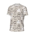 thumbnail image 6 of Wukai Puppy Print Men's Short-Sleeved Mesh T-Shirt,Quick-Dry Short Sleeve Workout T-Shirt-Small, 6 of 8