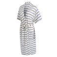 thumbnail image 2 of Richie House Short Kimono Plaid Robe Women's Sleeve Cotton Bathrobe Party Dressing Gown Sleepwear RHW2753-28-L, 2 of 7