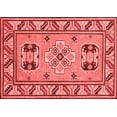 thumbnail image 1 of Ahgly Company Indoor Rectangle Geometric Red Traditional Area Rugs, 5' x 7', 1 of 4