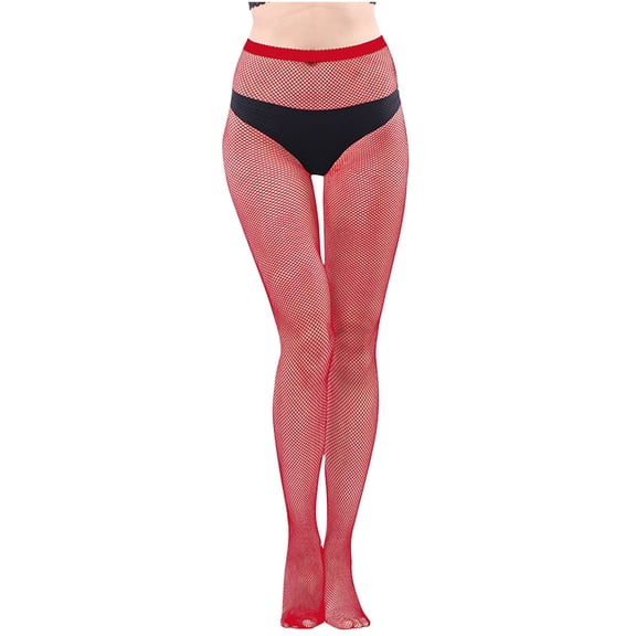 Fiykzur Women's Sexy High Waist Fishnet Stockings - Thigh High Mesh Tights, Breathable & Comfortable, Under $5 Clearance