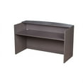 thumbnail image 2 of Boss Reception Desk, 71W X 30/36D X 42H, Driftwood, 2 of 2