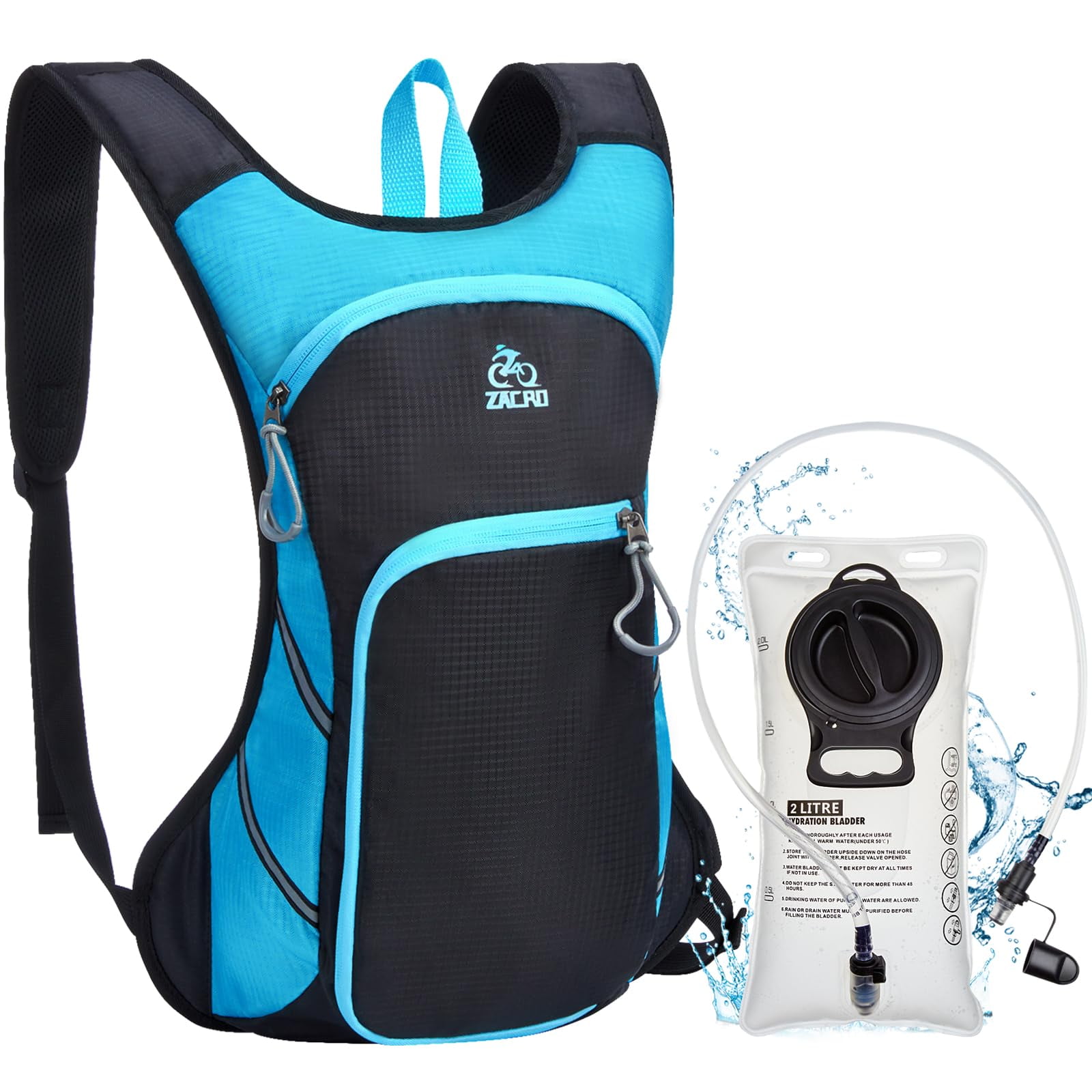 Ozark Trail 1.5 Liter Hydration Bag Blue Walmart