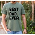thumbnail image 2 of Best Dad Ever T-Shirt – Bold Black Distressed Typography Graphic Tee, Father’s Day Gift for Dad, Casual Statement Shirt for Men, 2 of 7