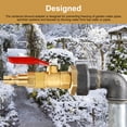 thumbnail image 3 of NATEFEMIN Brass Winterizing Adapter 3/4" GHT for RV Travel Trailer Water System Air Compressor Blowout, 3 of 9