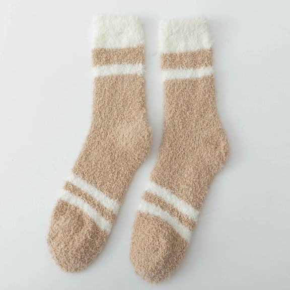 Roncen Fuzzy Socks for Women - Fluffy Socks Women, Womens Comfort Slipper Sock of Coral Fleece for Winter