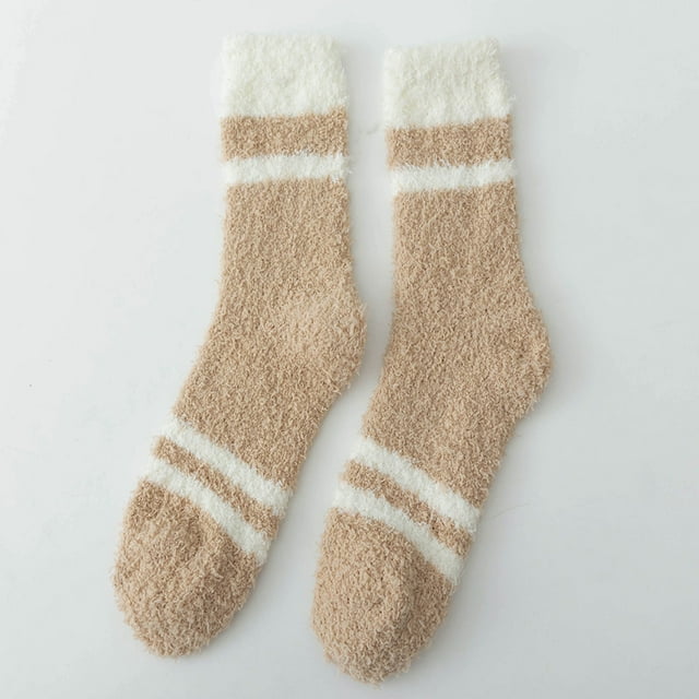 Roncen Fuzzy Socks for Women - Fluffy Socks Women, Womens Comfort Slipper Sock of Coral Fleece for Winter