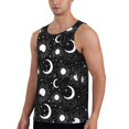 thumbnail image 2 of Haiem Crescent and Stars Men Workout Tank Top Gym Bodybuilding Sleeveless Muscle T Shirts Athletic Tank Breathable Workout Shirt-X-Large, 2 of 8