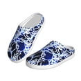 thumbnail image 2 of Lsque Blue Lightning2 Pattern Womens Comfort Cotton on Scuff With Memory Foam and Anti-skid Sole Slipper-37/38, 2 of 7
