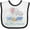 White and Black, variant on Inktastic My Titi Loves Me Cute Elephants Clouds Moon and Stars Boys or Girls Baby Bib