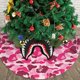 thumbnail image 3 of Falda para árbol de Navidad Ba-Pe, suave y divertida, collar para árbol de Navidad, decoración navideña de estilo rústico, 36", 3 of 4