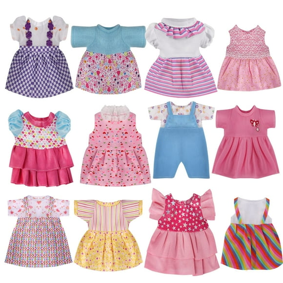 Set de ropa para muñecas YAYYAY para muñecas de 30 a 35 a 40 cm, 12 juegos