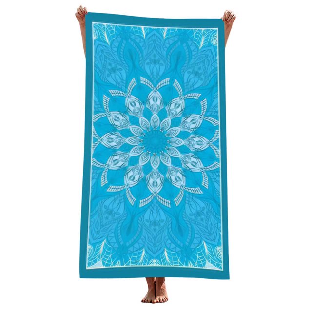 Birdeem Robes pour Femmes Mode Été Imprimé Sans Manches Robes de Nuit Pyjamas Peignoir Serviette de Plage